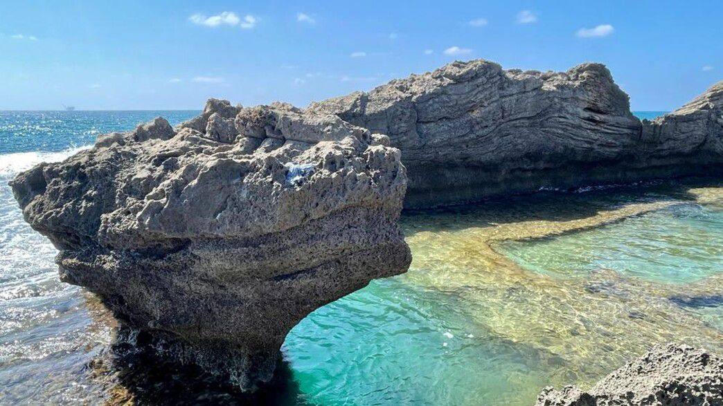 The Carmel coast at Habonim beach